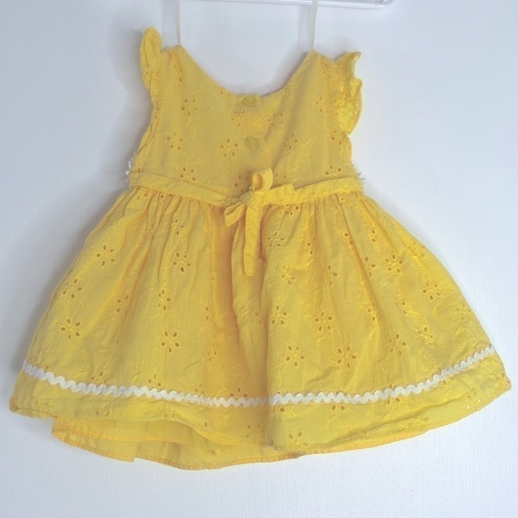 SWEET HEART ROSE YELLOW DAISY SPRING DRESS SIZE 12 Months - Picture 7 of 9